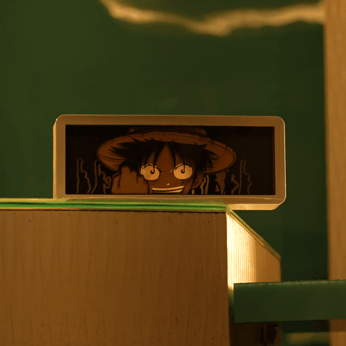 One Piece Luffy Art Light Box
