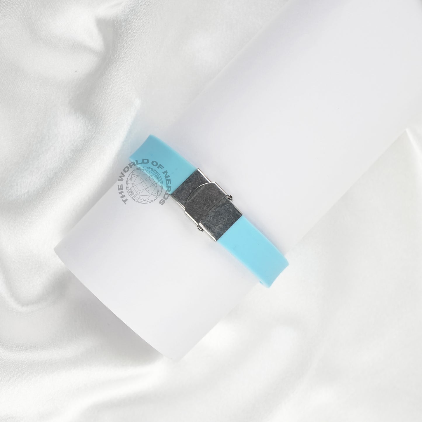 Blue Leather Bracelet with Metal Plate Imported Fashion Accessory - The World Of Nerds