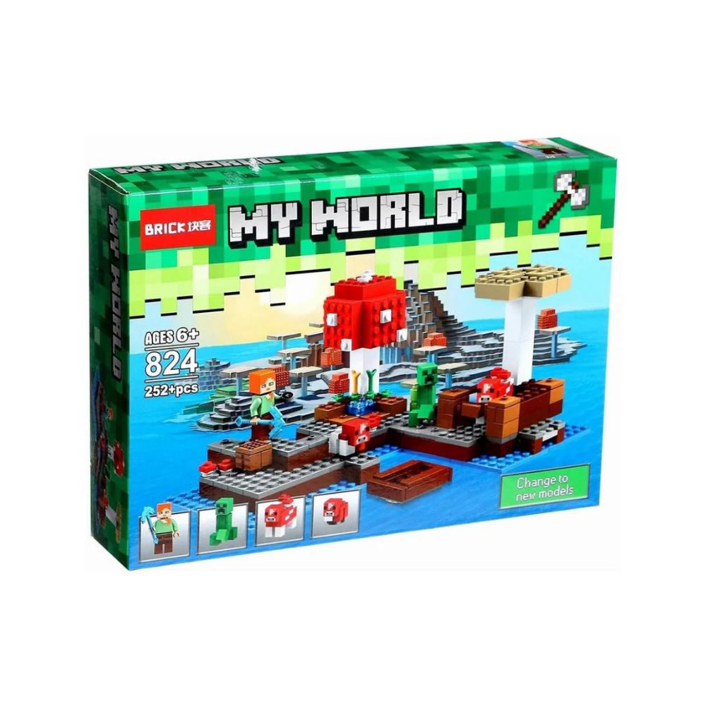 JISI BRICKS MY WORLD MINECRAFT 252+ PCS BLOCKS