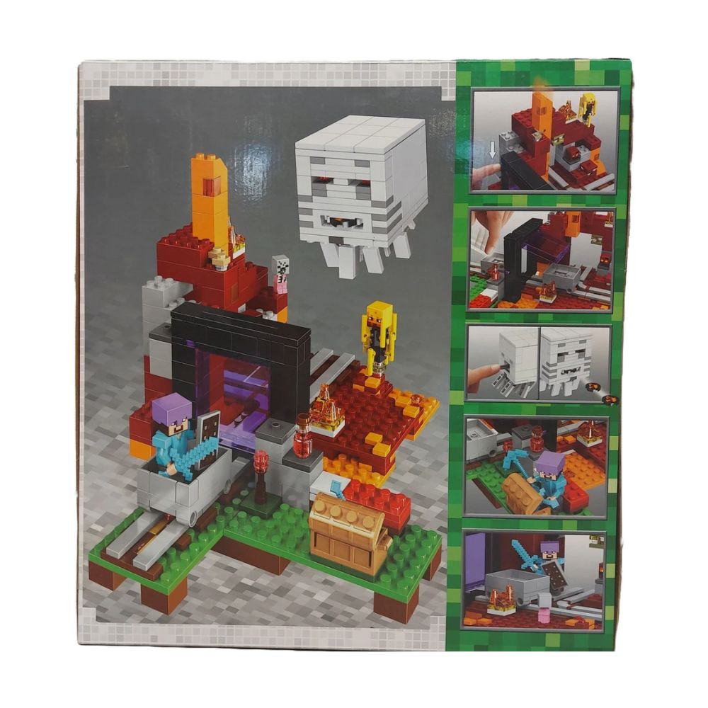 BRICK MY WORLD THE NETHER PORTAL MINECRAFT 476+ PCS BLOCKS