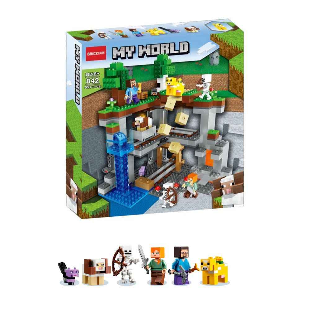 BRICK MY WORLD Minecraft Building Blocks - 557+ PCS Set
