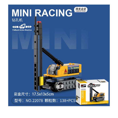 DECOOL MINI PULLBACK TRUCK RACING PACEMAKER DRILLING TRUCK