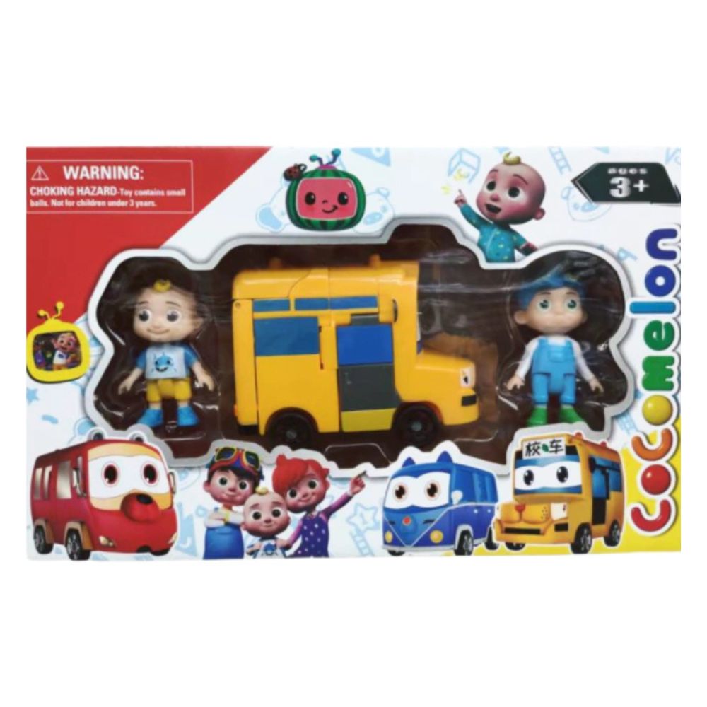 COCOMELON YELLOW BUS SET