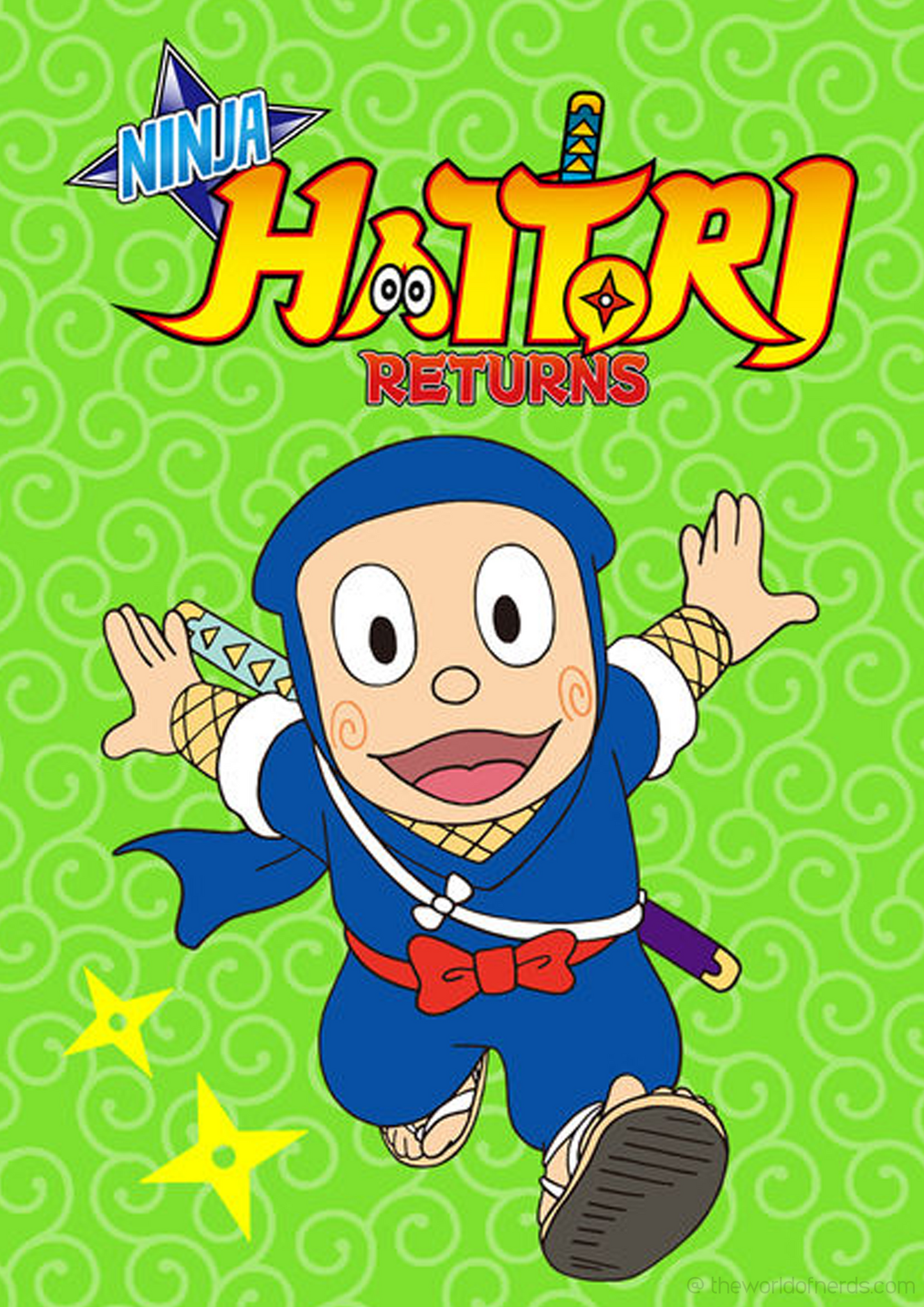 Cute Ninja Cartoon A3+ HD Kids Wall Poster - The World Of Nerds