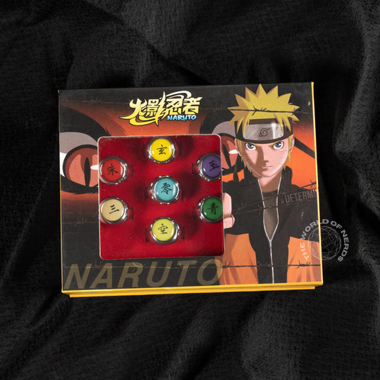 NARUTO AKATSUKI MEMBERS RINGS SET OF 10