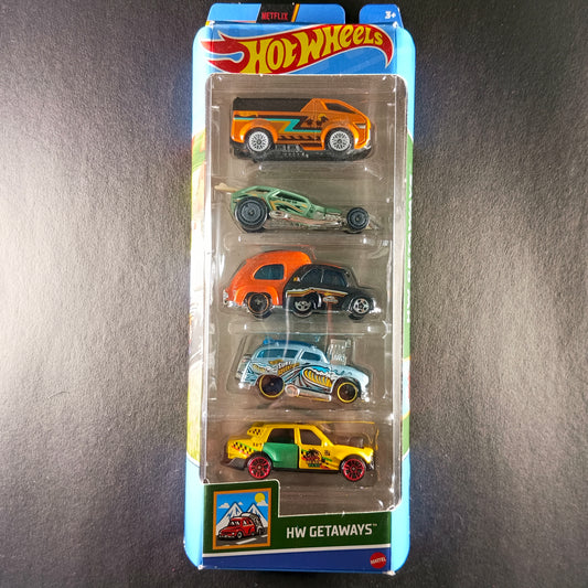 HOT WHEELS HW GETAWAYS NETFLIX SET OF 5