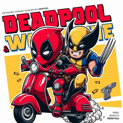Deadpool & Wolverine A3+ HD Marvel Wall Poster - 2