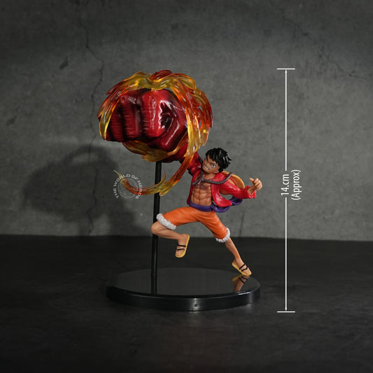 One Piece Luffy Statue with Red Giant Punch Figure