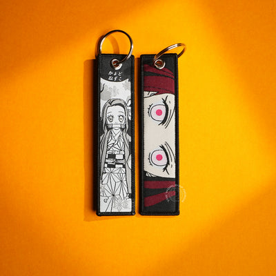 Demon Slayer Keychains: A Pair of Sisters