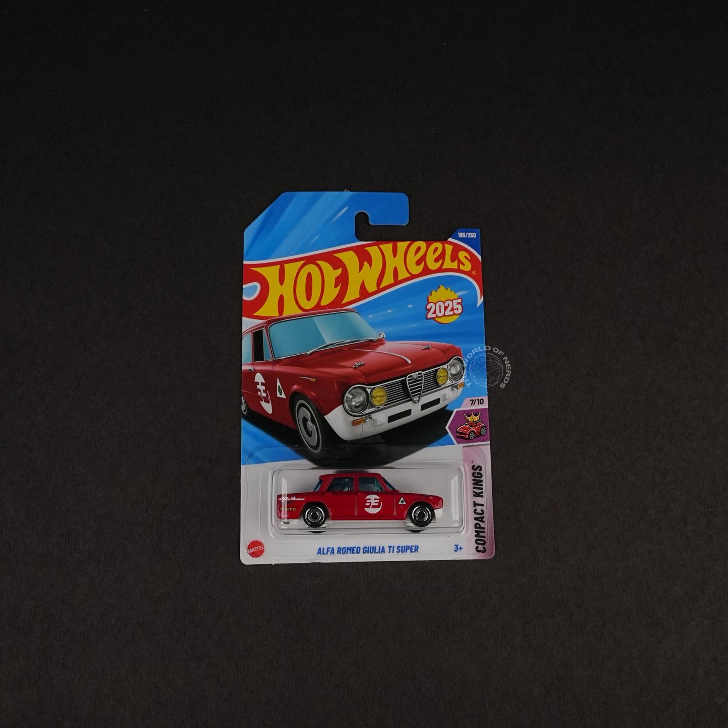 Red Hot Wheels Alfa Romeo Giulia TI Super Diecast Car - The World Of Nerds
