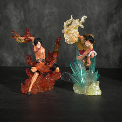 ONE PIECE Ace & Luffy Figure Set – Anime Collectible Display Models