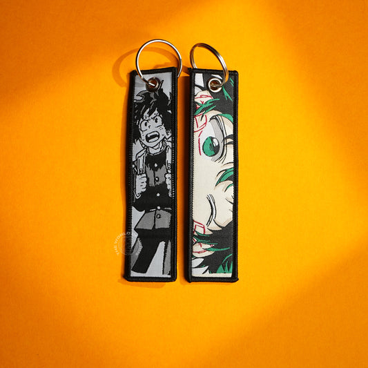 Deku’s Determined Gaze: Midoriya Keychains in Action