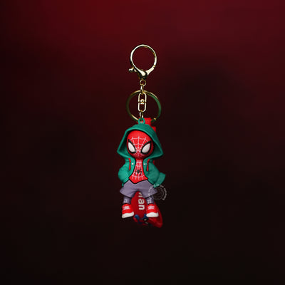Spider-Man Green Hoodie Street Style Keychain