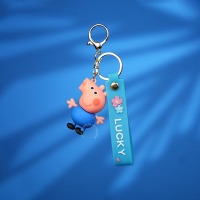 Navy Blue Peppa Pig Strap Keychain