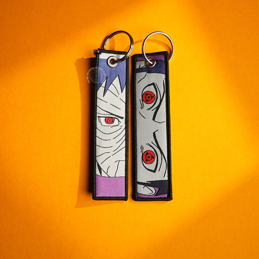 Naruto Keychain Set – Obito Uchiha Sharingan & Rinnegan