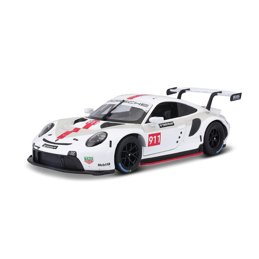 BBURAGO WHITE PORSCHE 911 RSR SCALE - 1:24