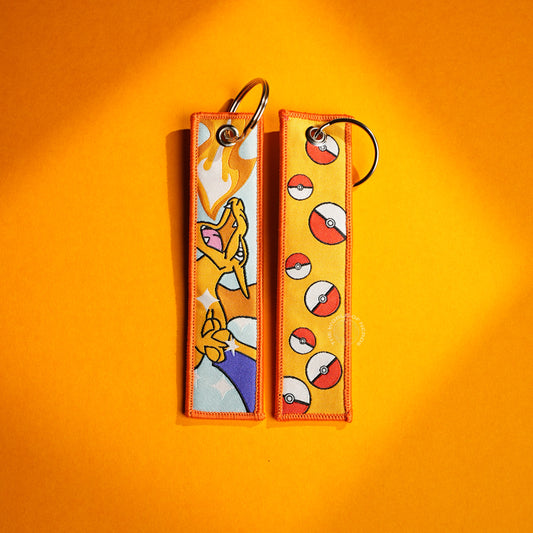 Pokémon Charizard Keychain – Featuring Charizard and Poké Balls