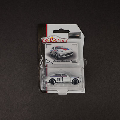 Majorette Porsche Panamera Turbo Diecast Car β White Racing Edition