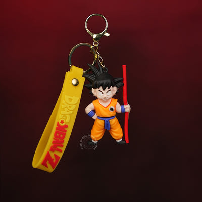 Goku Power Staff Yellow Outfit Keychain