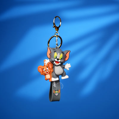 Tom & Jerry Cute Duo Strap Keychain