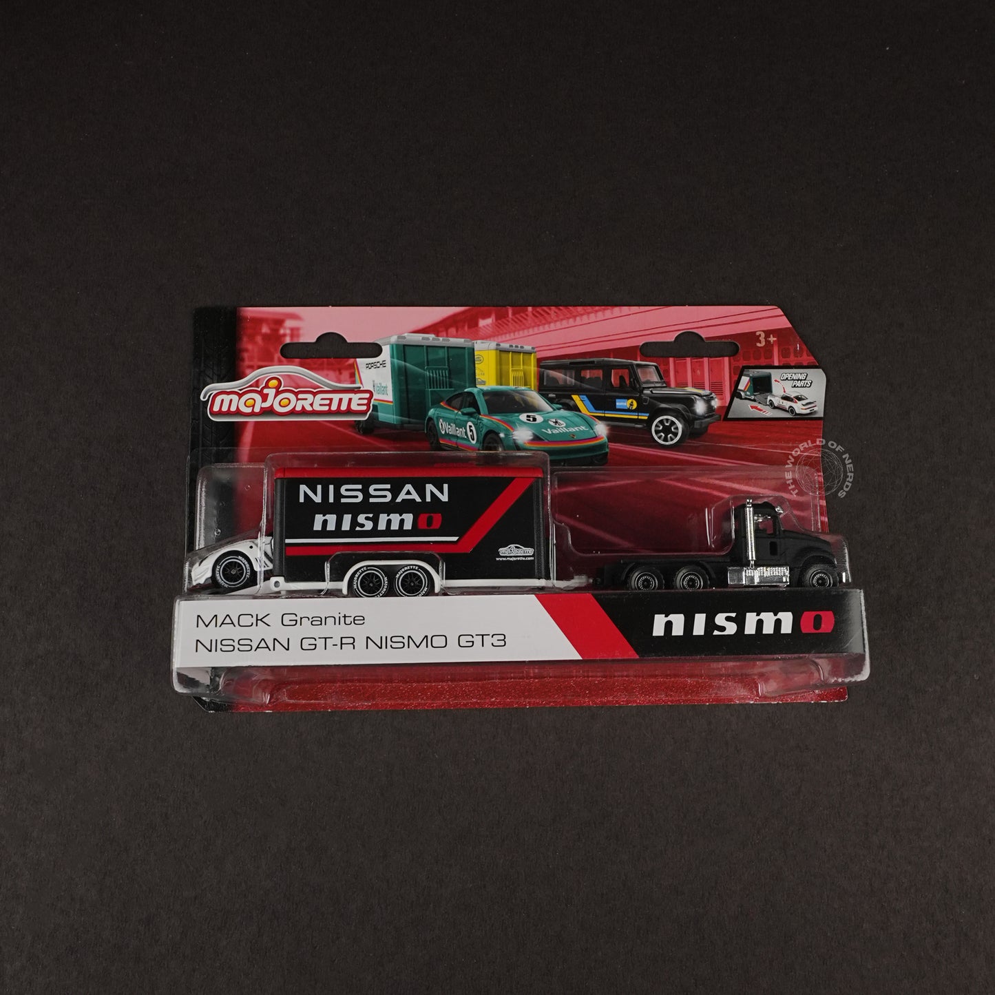 Majorette Mack Granite & Nissan GT-R Nismo GT3 – Nismo Racing Edition Diecast Car - The World Of Nerds