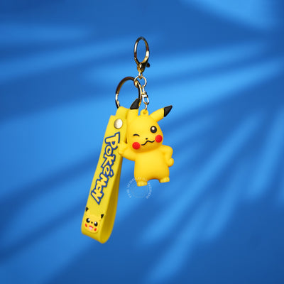 Pikachu Winking Pose PokΓ©mon Strap Keychain