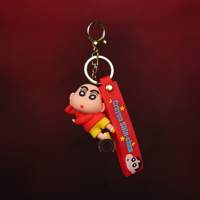 Shinchan Red Lying Anime Keychain