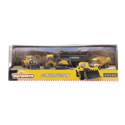 MAJORETTE VOLVO CONSTRUCTION 4 PCS GIFTPACK