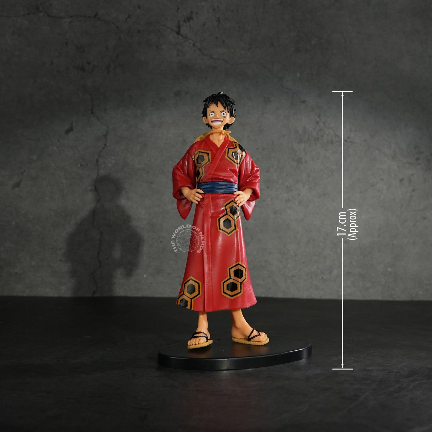 Straw Hat Luffy Ready for Battle in Traditional Robe