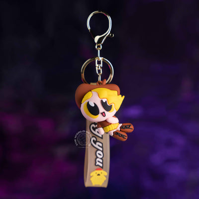 Bubbles Powerpuff Girls Keychain - Cute & Collectible Accessory