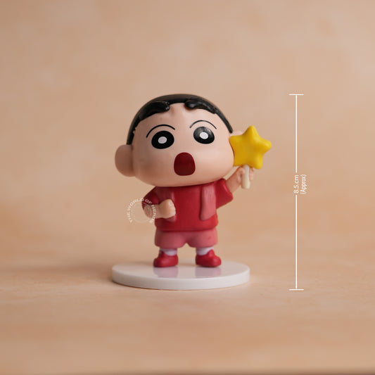 Crayon Shin-chan Figurine Set – Pack of 6 Cute Cartoon Characters