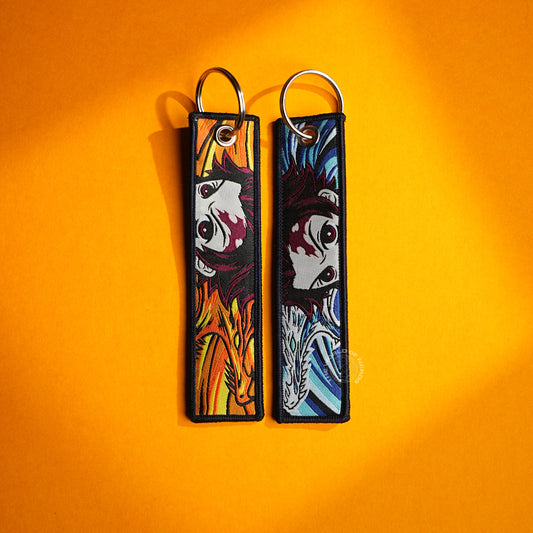 Power Unleashed: Naruto and Sasuke’s Fiery Conflict keychains