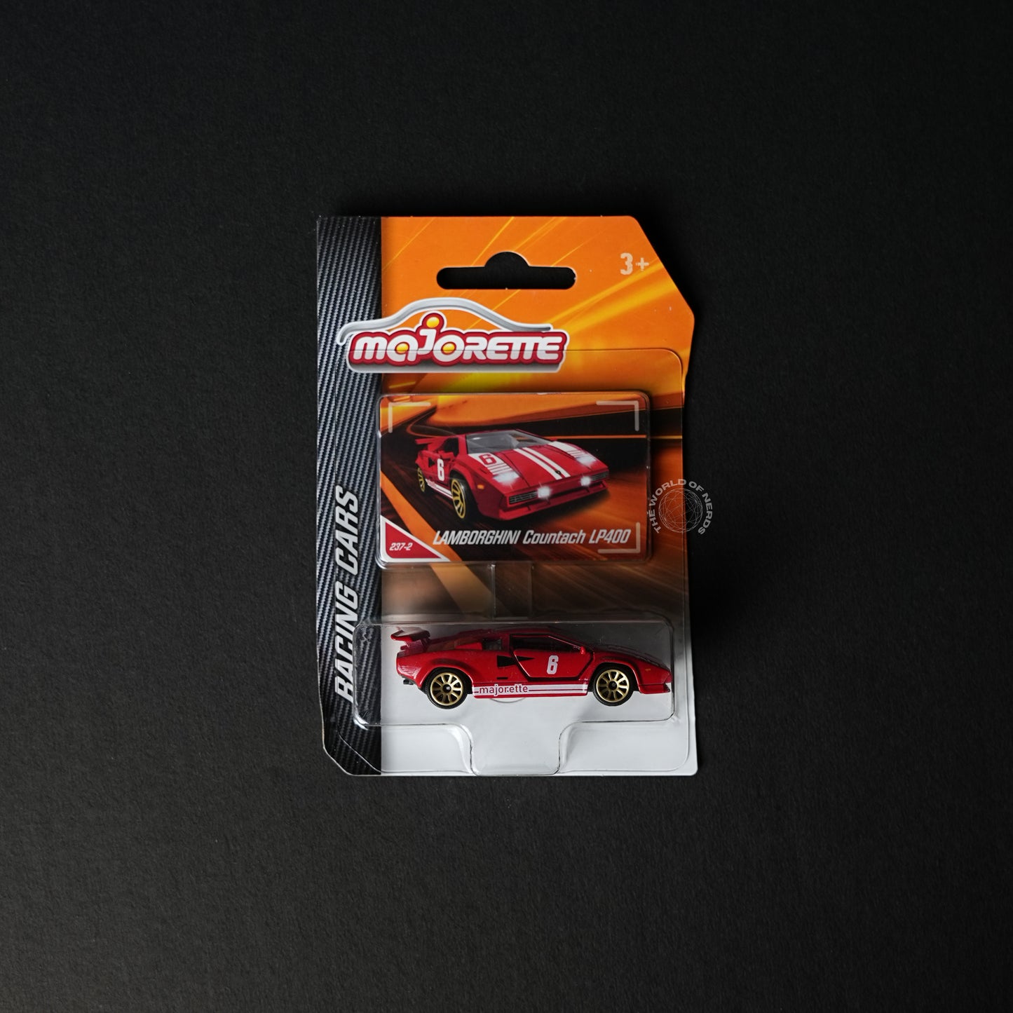 Majorette Lamborghini Countach LP400 Racing Edition Diecast Model - The World Of Nerds