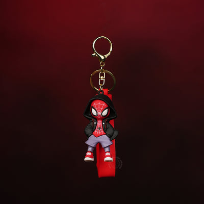 Spider-Man Black Hoodie Street Style Keychain