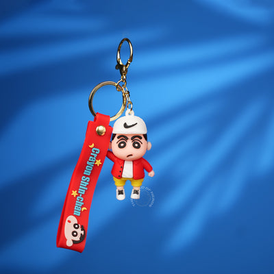 Shin Chan Red Outfit Cartoon Strap Keychain
