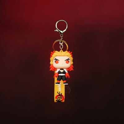 Kyojuro Rengoku Chibi Flame Style Keychain
