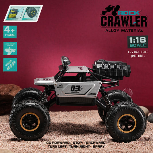 Rock Crawler RC Monster Truck – Alloy Material, 2.4GHz Remote, Ready to Conquer