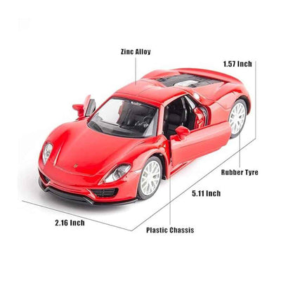 RMZ CITY PORSCHE 918 SPYDER PULLBACK SCALE - 1:32 - 2