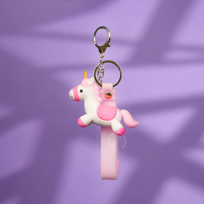 Pink Unicorn Cute Strap Keychain
