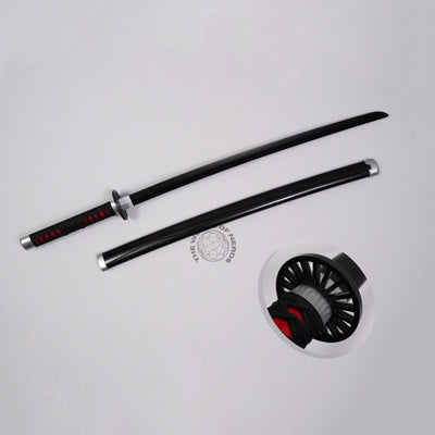 Tanjiro Nichirin Katana - Authentic Wooden Replica from Demon Slayer