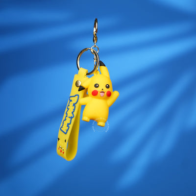 Pikachu Jumping Pose PokΓ©mon Strap Keychain