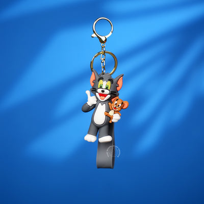 Tom & Jerry Thumbs Up Cartoon Strap Keychain
