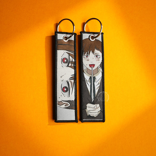 Chainsaw Man Keychain – Power & Aki Scene Design