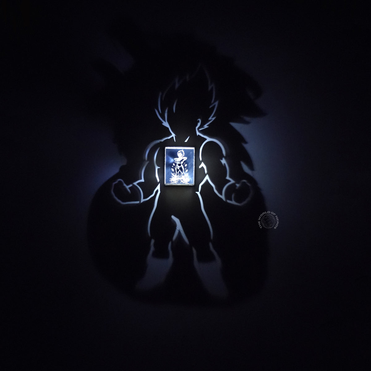 Vegeta Shadow Light Box – Anime LED Wall Decor