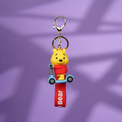 Winnie Bear Scooter Strap Keychain