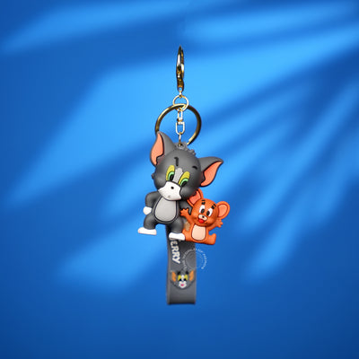 Tom & Jerry Playful Duo Strap Keychain