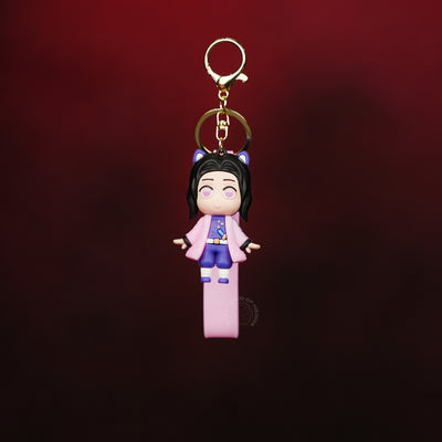 Shinobu Kocho Pink Chibi Keychain