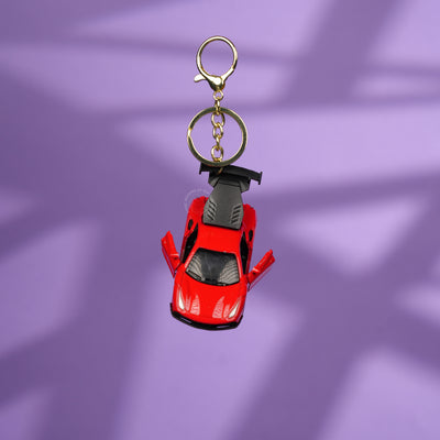 Red Ferrari Sports Car Keychain