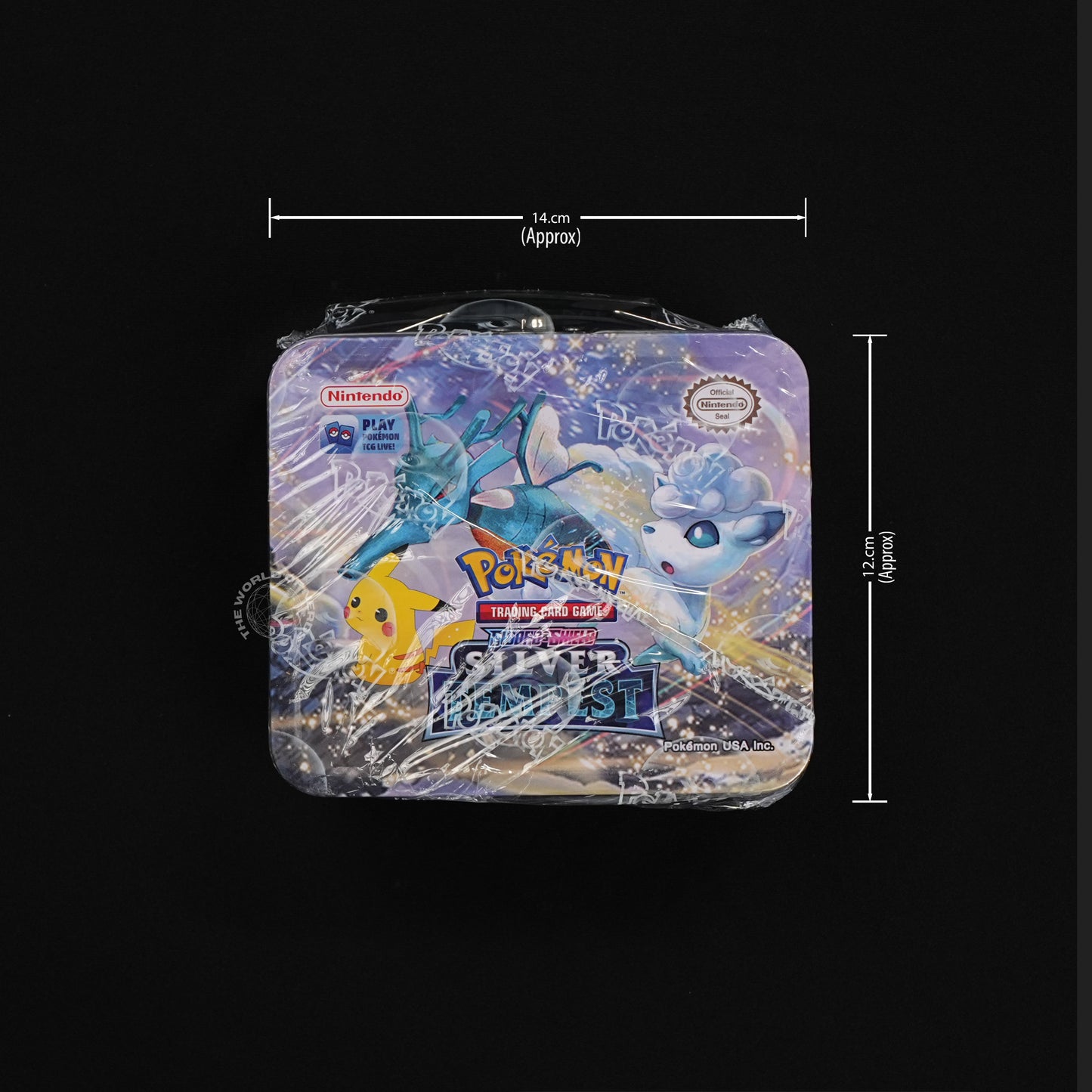 Nintendo Pokémon Silver Tempest Trading Card Tin – Special Size Edition