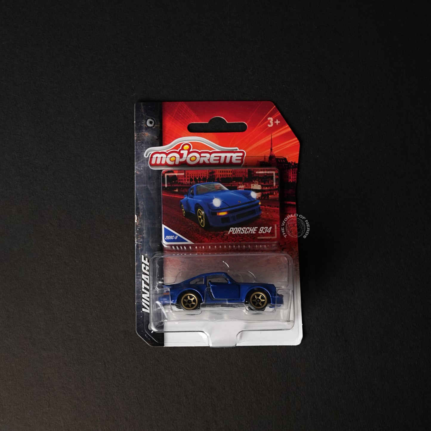 Majorette Porsche 934 Vintage Blue Diecast Model Car - The World Of Nerds